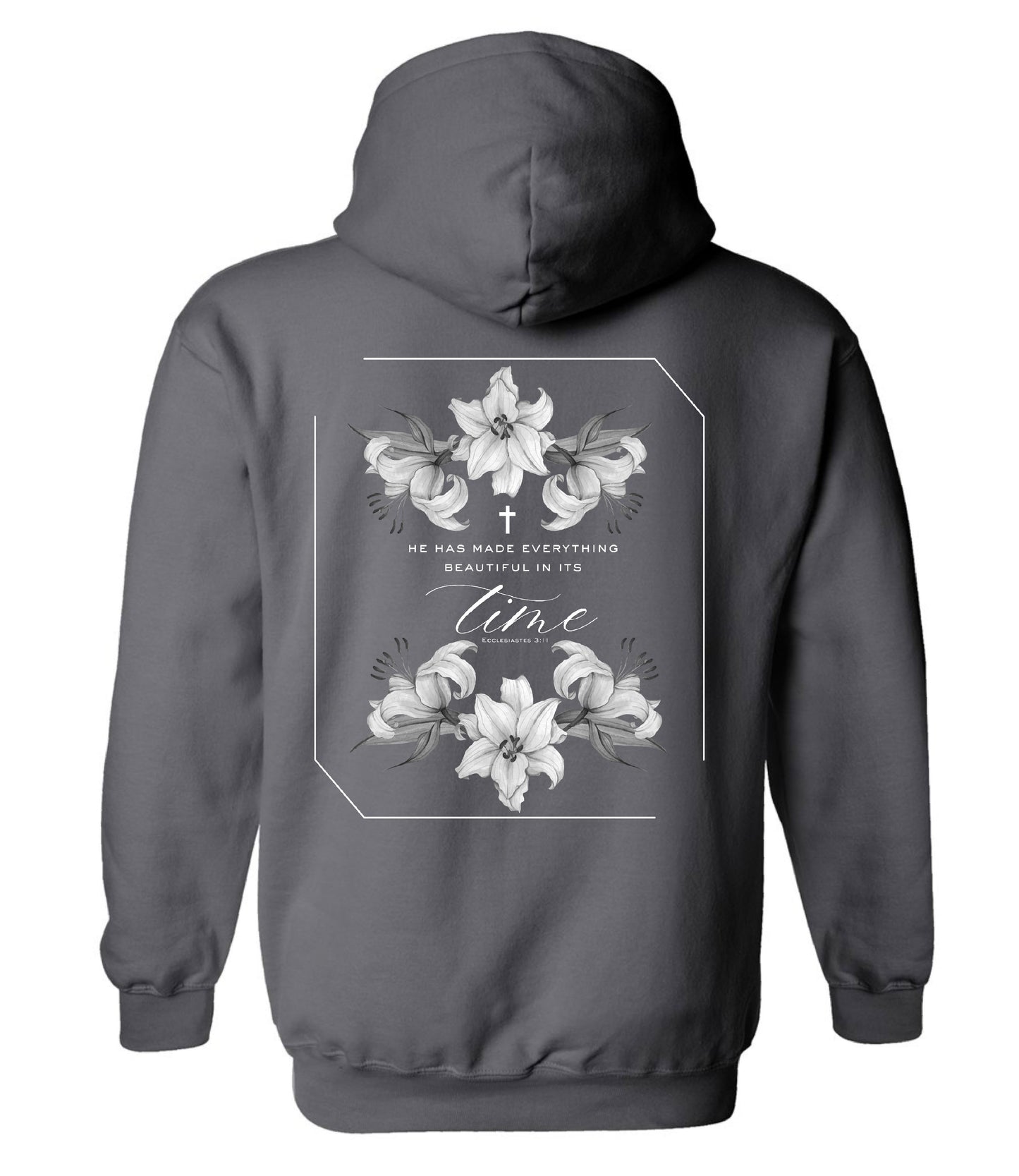 ECCLESIASTES 3:11 GREY HOODIE