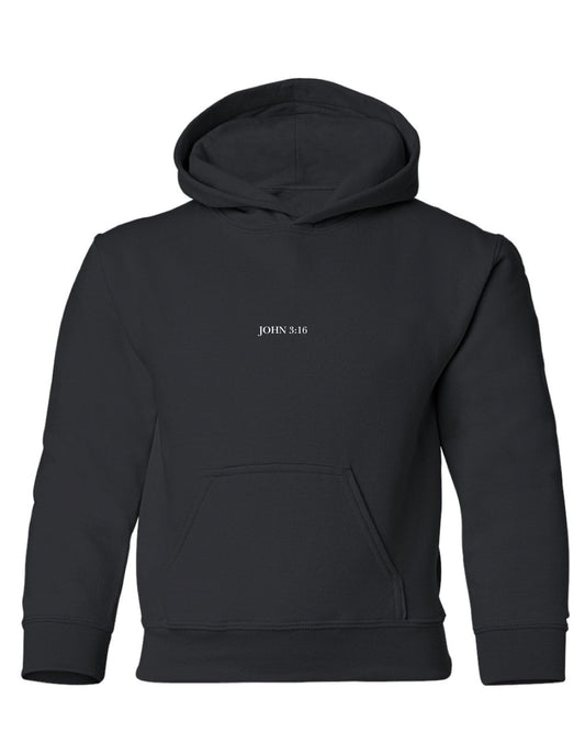 JESUS IS KING KIDS BLACK HOODIE